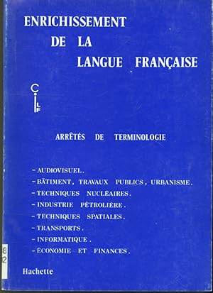 Image du vendeur pour Enrichissement de la langue franaise mis en vente par Librairie Le Nord