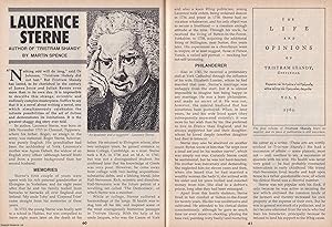 Seller image for Laurence Sterne. Author of Tristram Shandy. This is an original article separated from an issue of The Book & Magazine Collector publication, 1998. for sale by Cosmo Books