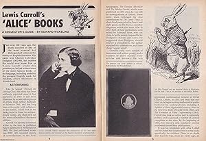 Seller image for Lewis Carroll's Alice Books. An Article by Edward Wakeling. This is an original article separated from an issue of The Book & Magazine Collector publication, 1998. for sale by Cosmo Books