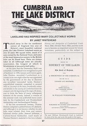 Imagen del vendedor de Cumbria and The Lake District : Collectable Publications. This is an original article separated from an issue of The Book & Magazine Collector publication, 1998. a la venta por Cosmo Books