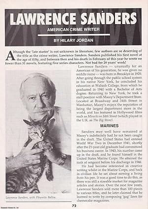 Seller image for Lawrence Sanders. American Crime Writer. This is an original article separated from an issue of The Book & Magazine Collector publication, 1998. for sale by Cosmo Books