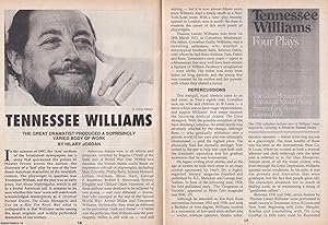 Seller image for Tennessee Williams : Surprisingly Varied Body of Work. This is an original article separated from an issue of The Book & Magazine Collector publication, 1998. for sale by Cosmo Books