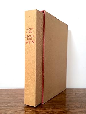 Bild des Verkufers fr Escrit sur le vin et la vigne & autres gentillesses procdantes de raisin. Lithographies originales de Maurice Savin. zum Verkauf von Librairie L'Abac / Gimmic SRL