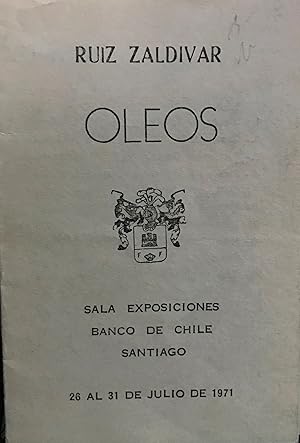 Bild des Verkufers fr Oleos ( Folleto ) : 26 al 31 de julio de 1971 zum Verkauf von Librera Monte Sarmiento