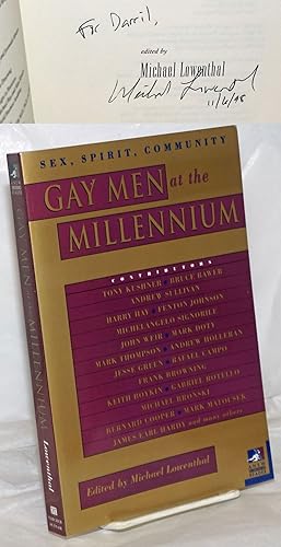 Bild des Verkufers fr Gay Men at the Millenium: sex, spirit, community [inscribed & signed by editor] zum Verkauf von Bolerium Books Inc.