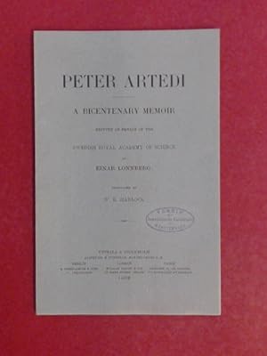 Peter Artedi. A bicentenary memoir written on behalf of the Swedish Royal Academy of Science. Tra...