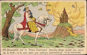 Bild des Verkufers fr Knstler Ansichtskarte / Postkarte Walt Disney, Blanche Neige, Schneewittchen zum Verkauf von akpool GmbH