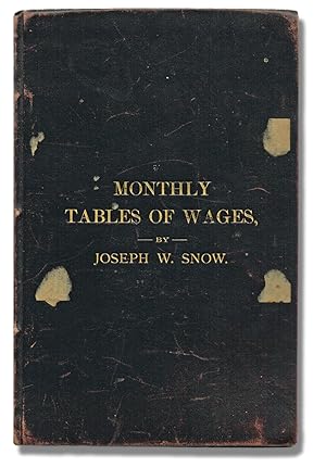 Imagen del vendedor de Monthly Tables of Wages. Amount Computed for Any Number of Days Between 1 and 50, for 175 Different Rates . a la venta por Harropian Books,  IOBA