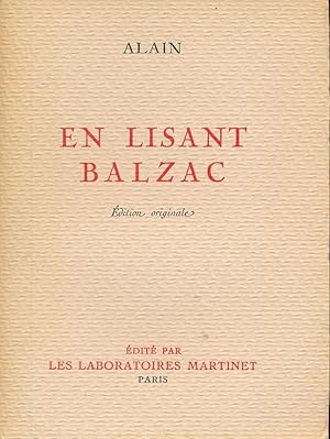 Bild des Verkufers fr En lisant Balzac zum Verkauf von LIBRAIRIE GIL-ARTGIL SARL