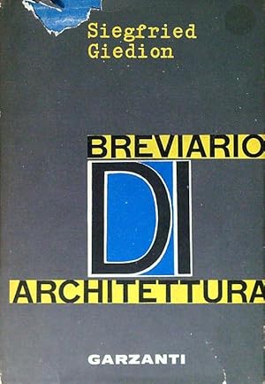 Bild des Verkufers fr Breviario di architettura zum Verkauf von Librodifaccia
