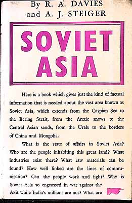 Seller image for Soviet Asia / by Raymond Arthur Davies and Andrew J. Steiger for sale by Kennys Bookstore