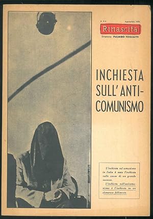 Rinascita. Inchiesta sull'anticomunismo. Agosto-sett. 1954. Anno XI - N. 8-9.