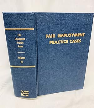 Bild des Verkufers fr Fair Employment Practice Cases. Volume 83. FEP Cases zum Verkauf von Prestonshire Books, IOBA
