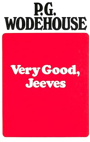 Image du vendeur pour Very Good, Jeeves mis en vente par M Godding Books Ltd