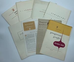 Associazione culturale Progresso grafico. Circolari 1949. Anno IV. (1950 Anno V; 1951 Anno VI; 19...