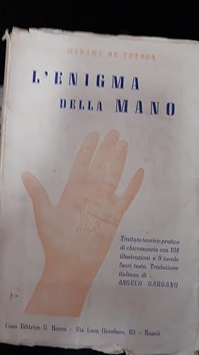 Seller image for L'ENIGMA DELLA MANO for sale by Libreria D'Agostino