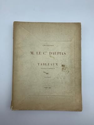 Catalogue de tableaux anciens & modernes composant l'importante collection de M. le Comte Daupias...