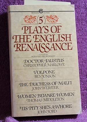 Image du vendeur pour Five Plays of the English Renaissance mis en vente par THE BOOK VAULT
