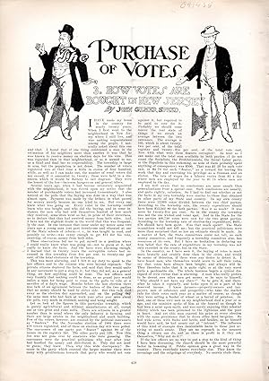 Image du vendeur pour PRINT: "The Purchase of Votes: 3.How Votes are Bought in New Jersey?" .article & engraving from Harper's Weekly; April 1, 1907 mis en vente par Dorley House Books, Inc.