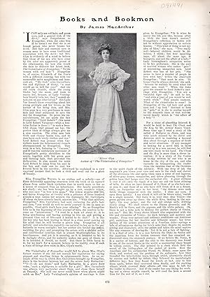 Imagen del vendedor de PRINT: "Books and Bookmen By James MacArthur [Elinor Glyn]".article & Photo from Harper's Weekly; April 1, 1905 a la venta por Dorley House Books, Inc.