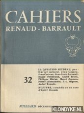 Bild des Verkufers fr Cahier No. 32 : La question de Feydeau zum Verkauf von Klondyke