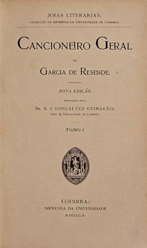 CANCIONEIRO GERAL DE GARCIA DE RESENDE.