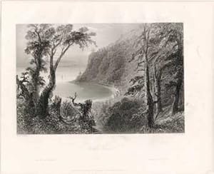 Wolfe's Cove. (B&W engraving).