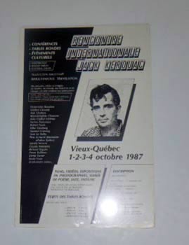 Image du vendeur pour Rencontre Internationale Jack Kerouac. Vieux - Quebec. Poster. mis en vente par Wittenborn Art Books