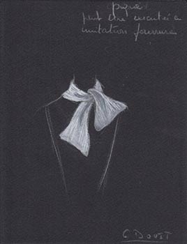 Image du vendeur pour A Collection of 46 original pastel designs for scarves, collars and chemises by the designer for Maison Jean Patou. mis en vente par Wittenborn Art Books