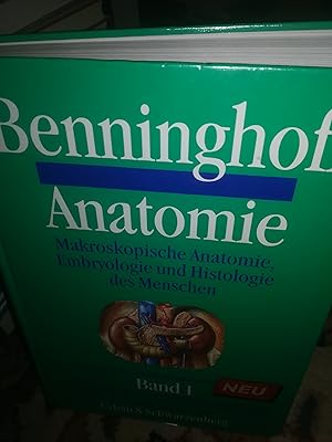 Image du vendeur pour Benninghoff Anatomie, Makroskopische Anatomie, Embryologie und Histologie des Menschen Band 1: Zellen- und Geweblehre, Entwicklungsbiologie, Bewegungsapparat, Herz-Kreislauf-System, Immunsystem, Atem- und Verdauungsapparat mis en vente par Verlag Robert Richter