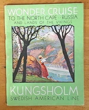 Wonder Cruise - M.S. Kungsholm - 1938 - Swedish American Line - brochure for upcoming cruise