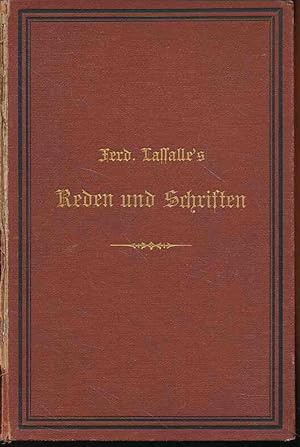 Bild des Verkufers fr Reden und Schriften. Neue Gesamtausgabe. Bd.3. Hrsg. von Eduard Bernstein. zum Verkauf von Fundus-Online GbR Borkert Schwarz Zerfa