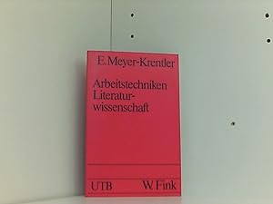 Bild des Verkufers fr Arbeitstechniken Literaturwissenschaft zum Verkauf von Book Broker