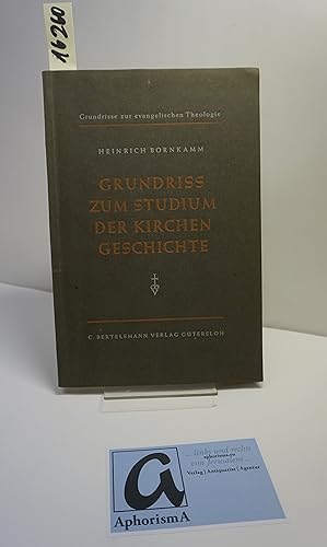 Imagen del vendedor de Grundri zum Studium der Kirchengeschichte. a la venta por AphorismA gGmbH