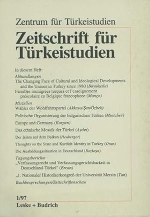 Bild des Verkufers fr Zeitschrift fr Trkeistudien (ZfTS). 10. Jahrgang 1/1997 zum Verkauf von Versandantiquariat Ottomar Khler