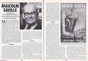 Seller image for Malcolm Saville. Author of The Lone Pine Series. This is an original article separated from an issue of The Book & Magazine Collector publication, 2002. for sale by Cosmo Books