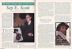 Imagen del vendedor de Sep E. Scott : The Great British Comic Artist. This is an original article separated from an issue of The Book & Magazine Collector publication, 2004. a la venta por Cosmo Books