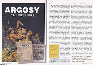 Bild des Verkufers fr Argosy, The First Pulp. This is an original article separated from an issue of The Book & Magazine Collector publication, 2005. zum Verkauf von Cosmo Books