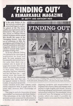 Immagine del venditore per Finding Out, by Purnells. A Remarkable Magazine. This is an original article separated from an issue of The Book & Magazine Collector publication, 2001. venduto da Cosmo Books