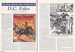 Imagen del vendedor de D.C. Eyles : The Great British Comic Artist. This is an original article separated from an issue of The Book & Magazine Collector publication, 2004. a la venta por Cosmo Books