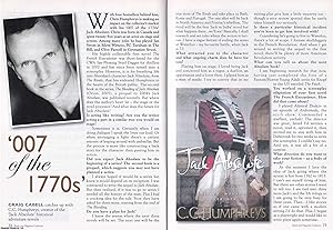 Seller image for C. C. Humphreys : Creator of The Jack Absolute Historical Adventure Novels. This is an original article separated from an issue of The Book & Magazine Collector publication, 2005. for sale by Cosmo Books