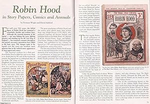 Seller image for Robin Hood in Story Papers, Comics and Annuals. This is an original article separated from an issue of The Book & Magazine Collector publication, 2004. for sale by Cosmo Books