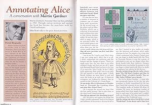 Seller image for The Annotated Alice in Wonderland : A Conversation with Martin Gardner. This is an original article separated from an issue of The Book & Magazine Collector publication, 2004. for sale by Cosmo Books