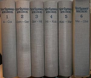 Bild des Verkufers fr Die deutsche Literatur des Mittelalters: Verfasserlexikon (KONVOLUT aus 6 Bnden) - Bd.1 - 6: A - Obe (Bd. 6 in Einzellieferungen mit Einbanddeckel) zum Verkauf von books4less (Versandantiquariat Petra Gros GmbH & Co. KG)