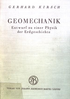 Imagen del vendedor de Geomechanik: Entwurf zu einer Physik der Erdgeschichte. a la venta por books4less (Versandantiquariat Petra Gros GmbH & Co. KG)