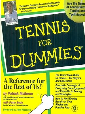 Bild des Verkufers fr Tennis for dummies zum Verkauf von Librodifaccia