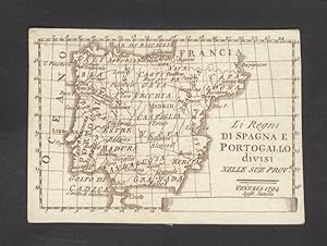 Li regni di Spagna e Portogallo divisi nelle sue prov.e