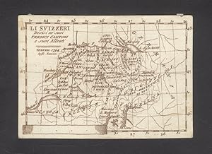 Li Svizzeri divisi ne' suoi tredici cantoni e suoi alleati.