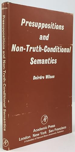 Seller image for Presuppositions and Non-Truth-Conditional Semantics. for sale by Antiquariat Heiner Henke