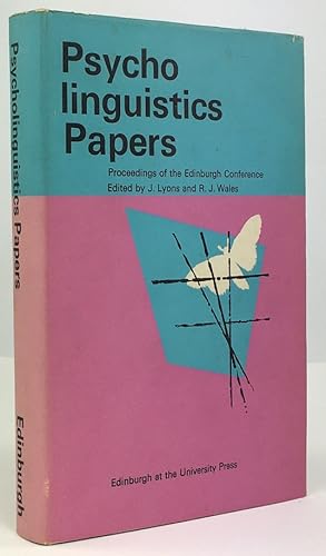 Bild des Verkufers fr Psycholinguistics Papers. The Proceedings of the 1966 Edinburgh Conference. zum Verkauf von Antiquariat Heiner Henke